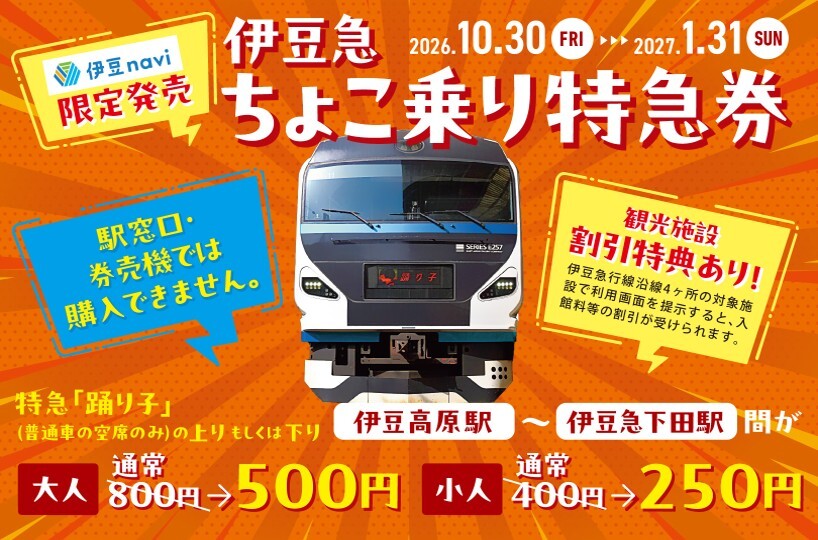 伊豆急ちょこ乗り特急券　第３弾