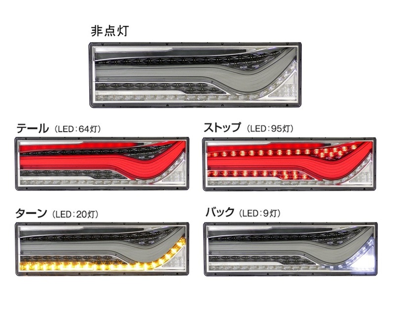 トラック用オールledリアコンビネーションランプ 歌舞伎デザイン トラック バス用品 Led Led関連商品 製品情報 株式会社小糸製作所 市販製品情報