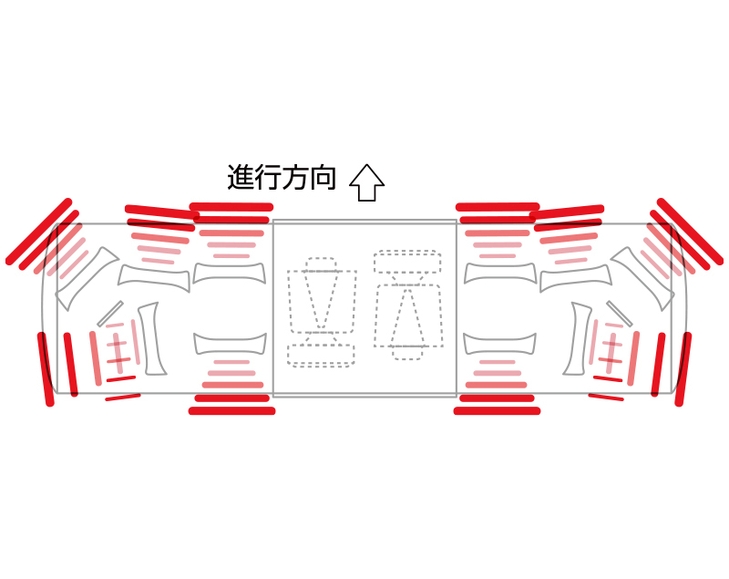 LED】 赤色 散光式警光灯 M型 113型（幅1130mmタイプ） | 警光灯（LED