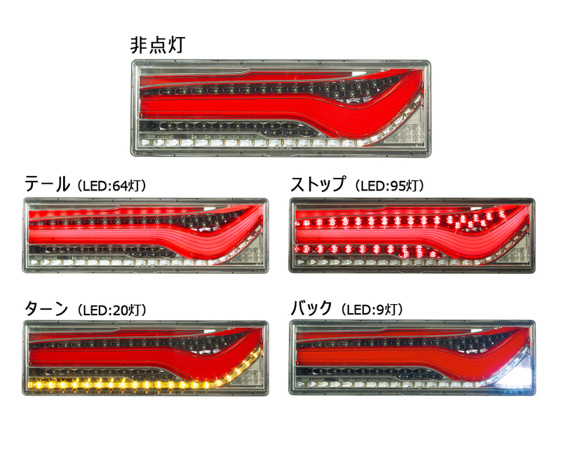 オータムセール 【デコトラ】【美品】【訳あり】小糸 2連テールランプ