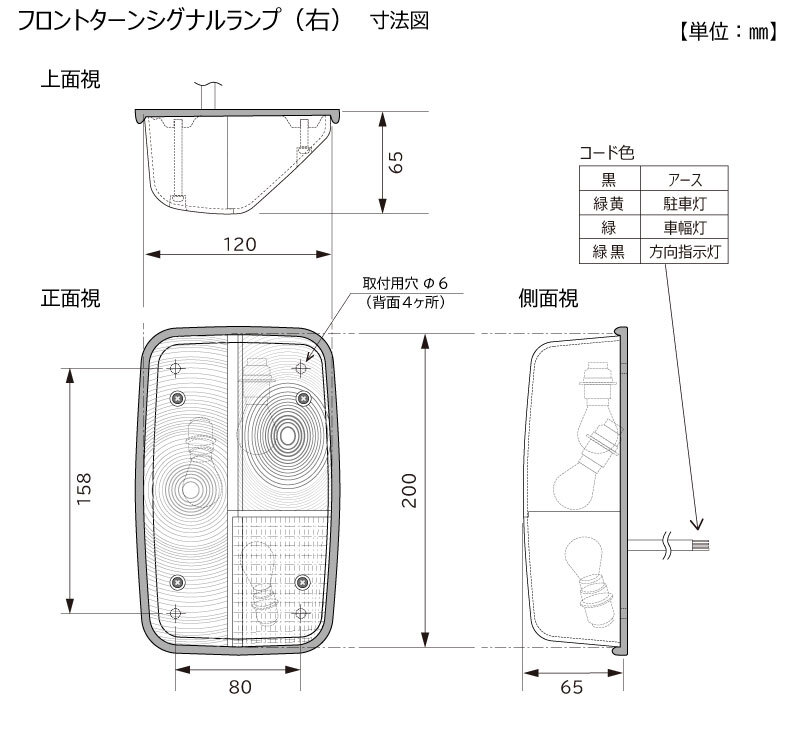 フロントターンシグナルランプ | ターンシグナルランプ | トラック