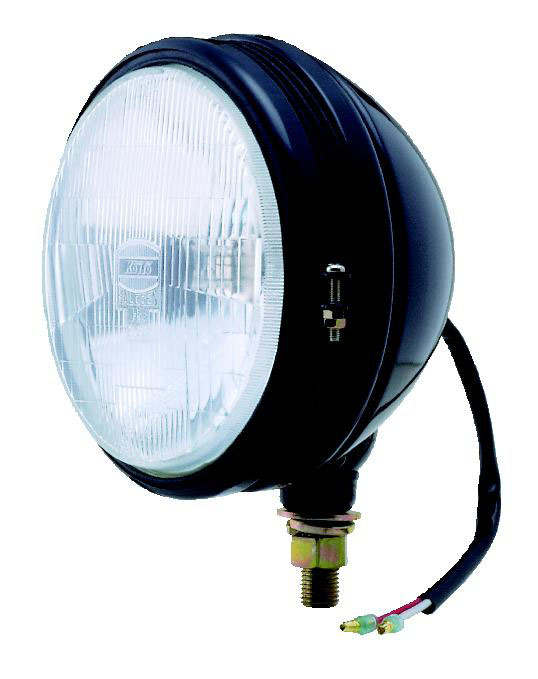 小糸製作所 丸型LEDワーキングランプ 配光:ワイド 電圧:24V 取付ボルト:M6 ブラケットステンレス LWL-24W-M6 - 1