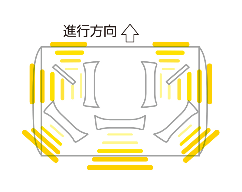LED】 黄色 散光式警光灯 M型 43型（幅430mmタイプ） | 黄色警光灯