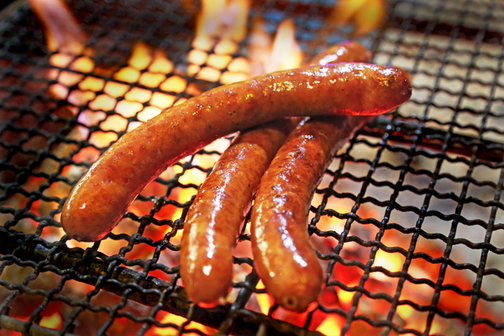 自家製炭火焼ソーセージ