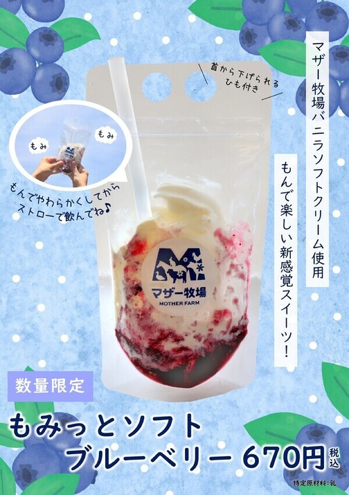 もみっとソフト　ブルーベリー
