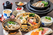 ◆夏プラン◆駿河竹籠会席〜するがたけかご〜 約20種類のお料理を彩り豊かに【120分飲み放題付プラン】