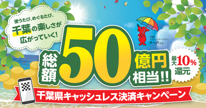 千葉県キャッシュレス決済キャンペーン！